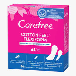 CareFree Flexiform Cotton Panty Liners 56pcs