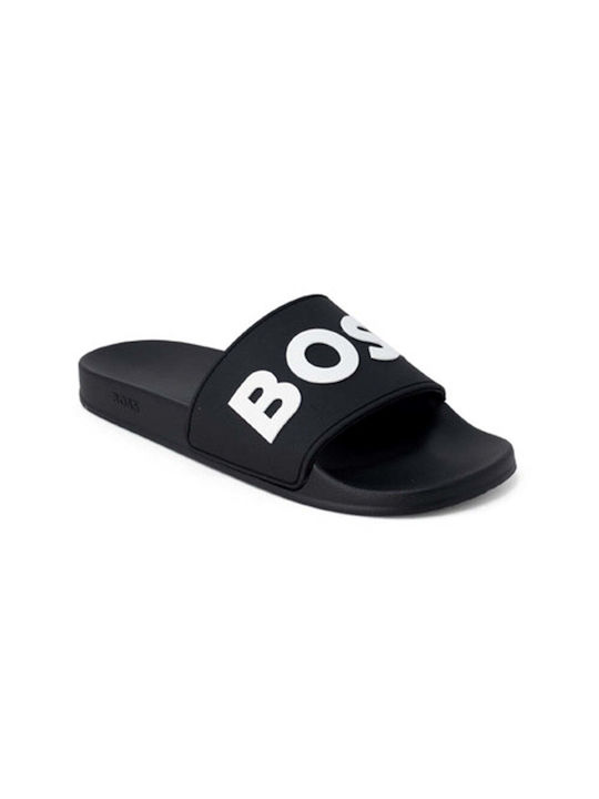 Boss Shoes Ανδρικά Slides Μαύρα