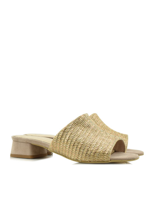 Damen Flache Sandalen Goldene AS6019 Gold Nude