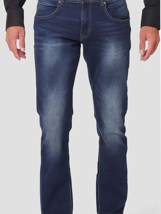 Pre End Ανδρικό Παντελόνι Τζιν Ελαστικό Straight Μπλε