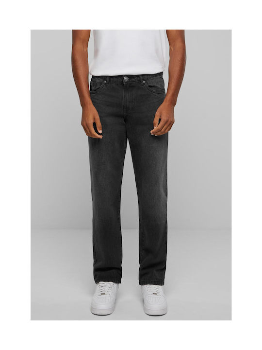 Heavy Ounce Ανδρικό Παντελόνι Τζιν με Loose Straight Εφαρμογή Black