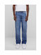 Heavy Ounce Мъжки Джинсов Панталон Relaxed Straight Fit Средносин