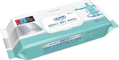 Lara Comsetic Baby Wipes 50pcs Adult Wet Wipes