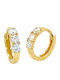 Xryseio Kids Earrings with Stones from Gold 9K