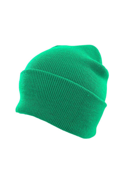 Paperinos Beanie Unisex Beanie Gestrickt in Grün Farbe