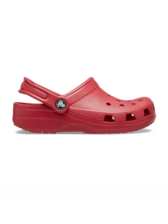 Crocs Classic Clog T Încălțăminte pentru Plajă pentru Copii Roșii