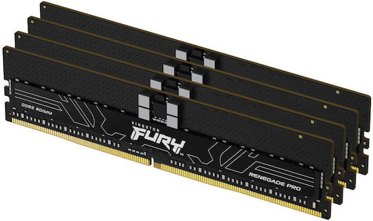 Kingston Fury Renegade Pro DDR5 64GB RAM με 4x16GB Modules και Ταχύτητα 6400 για Desktop