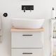 vidaXL Waschtisch ohne Waschbecken L40xB60xH2cm Raw solid wood