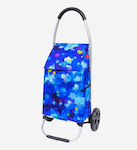 Stoff Einkaufswagen Blau 30x30x30cm