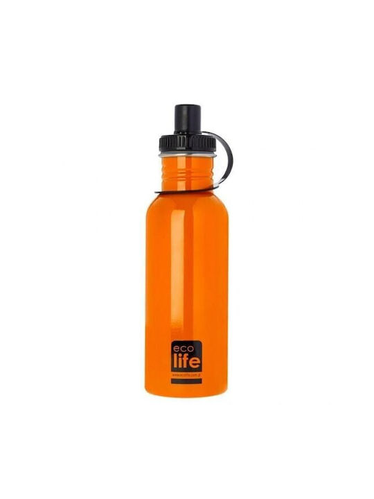 Kidslife Water Bottle Stainless Steel 600ml Orange