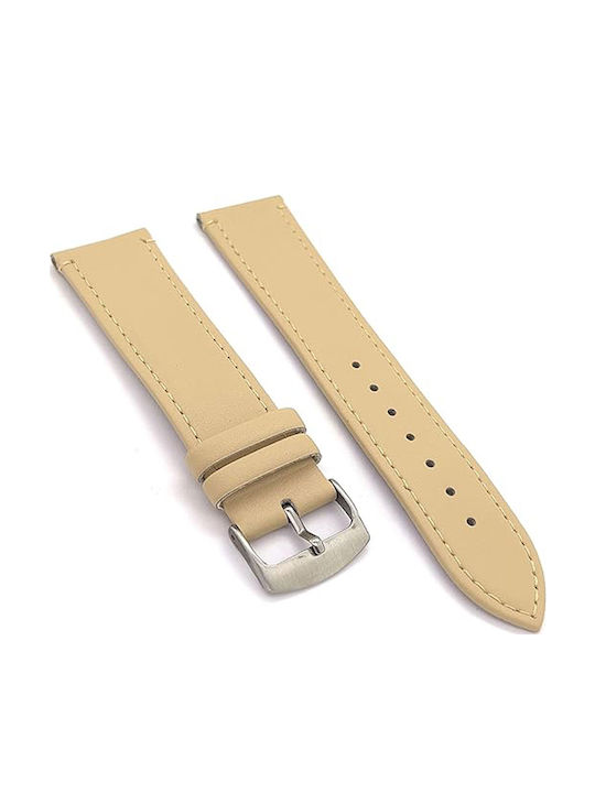 Diloy Straps Lederriemen Beige 16mm