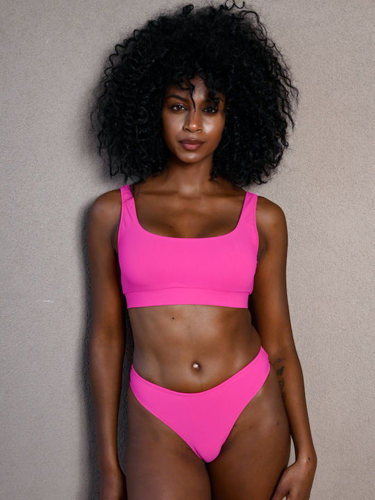 Ryetee Set Bikini Μπουστάκι Φούξια