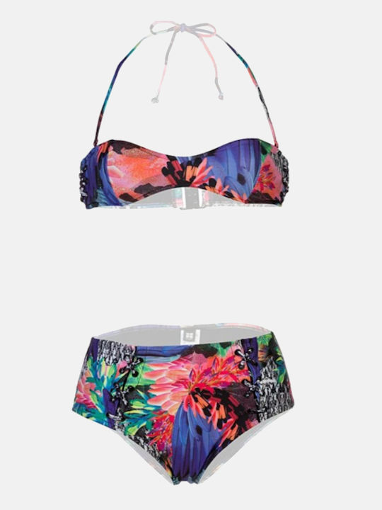 Insight Strapless Bikini Top Blue