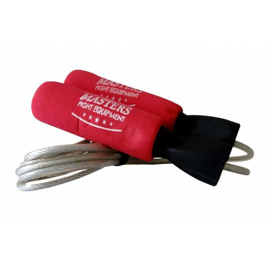 Sport Masters Springseil Fitness mit Gewicht Rot