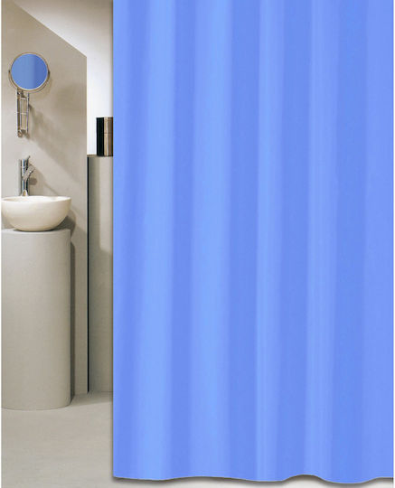 San Lorentzo Solid Shower Curtain Fabric 180x180cm Sky Blue