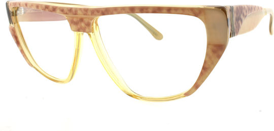 Krizia Damen Acetat Brillengestell Braun 101193