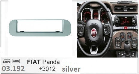 Ice Πρόσοψη 1 Din για Fiat Panda Mercedes-Benz R Scania R
