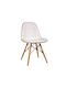 Amanta Dining Room Wooden Chair Cream 46x51x82cm 4pcs