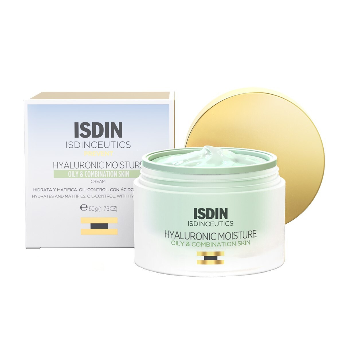 Isdin Isdinceutics Ενυδατική Κρέμα Προσώπου με Υαλουρονικό Οξύ 50gr