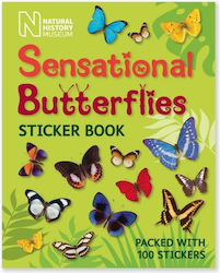 The Natural History Museum Carte de colorat Sensational Butterflies Sticker Book