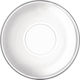 Bormioli Rocco Cup Saucer Glass White (6pcs)
