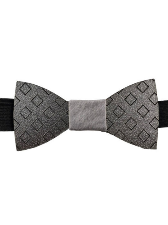 Bonjour Bebe Kids Fabric Bow Tie Gray