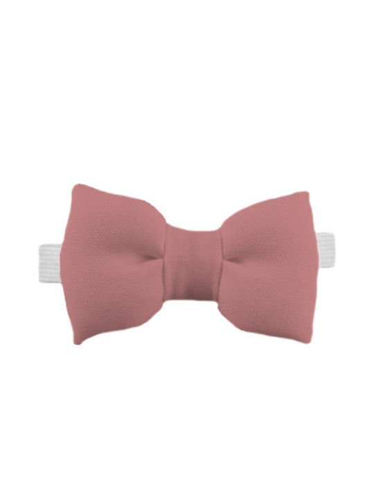 Bonjour Bebe Kids Fabric Bow Tie Pink