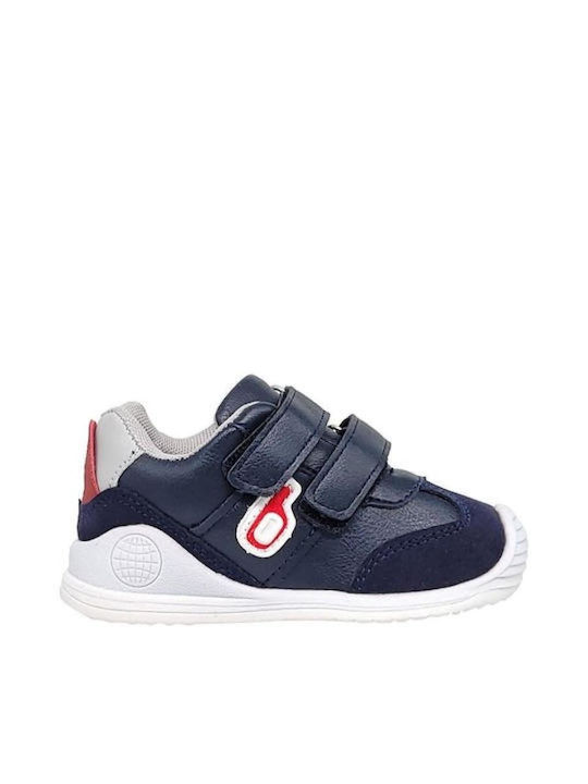 Παιδικά Sneakers με Σκρατς Navy Μπλε