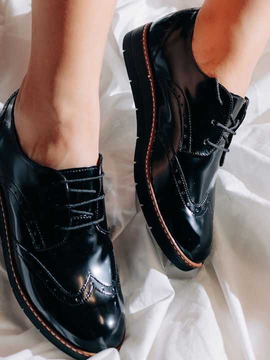 Silia D Damen Oxfords in Schwarz Farbe
