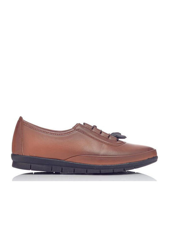 Damen Oxfords in Tabac Braun Farbe