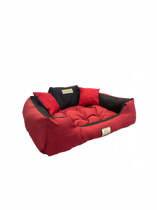 KingDog Sofa Dog Bed Red 75x65cm.