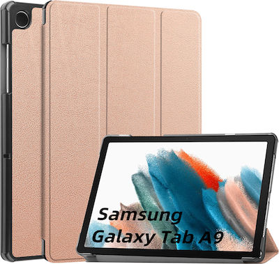 Techsuit Foldpro Flip Cover Ροζ Χρυσό (Samsung Galaxy Tab A9)