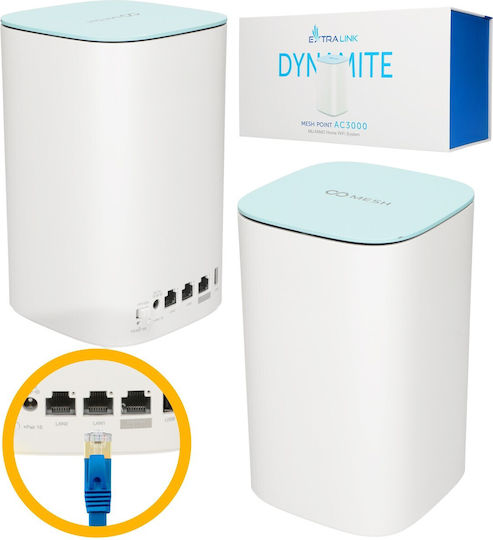 Extralink EX.17061 Punct De Acces Rețea WiFi Mesh Wi-Fi 4 Bandă Unică (2.4GHz)