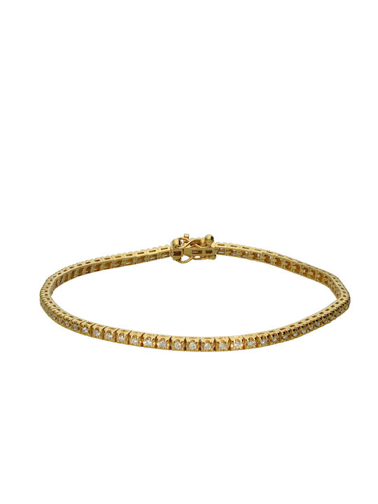 Dimiourgiko Vildiridis Bracelet Riviera made of Gold 18K with Diamond