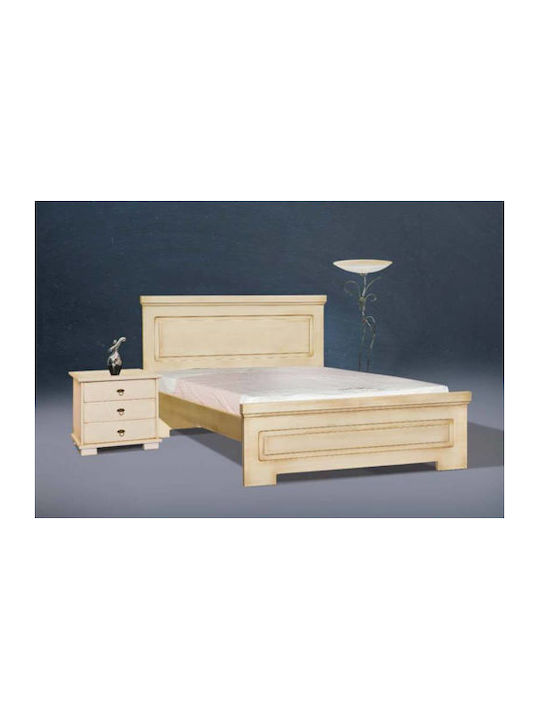 Nr 80 Bett Einzel mit Stoff bezogen für Matratze 90x200cm