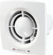 Vents Επιτοίχιος Εξαεριστήρας Μπάνιου 125mm Λευκός