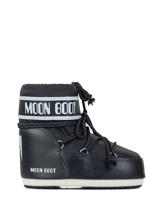 Moon Boot Icon Low Nylon Γυναικείες Μπότες Μαύρες
