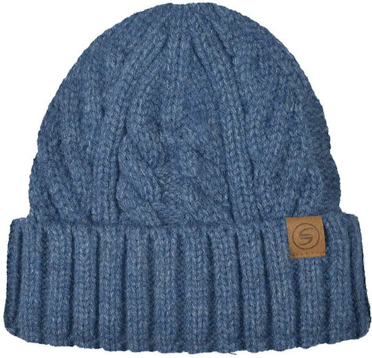 Beanie Ανδρικός Σκούφος Πλεκτός σε Μπλε χρώμα