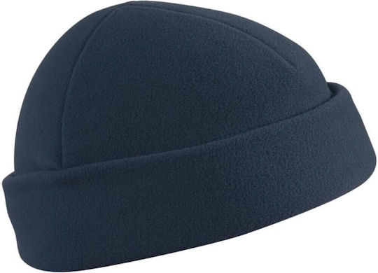Beanie Unisex Fleece Beanie Knitted in Navy Blue color