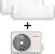 Inventor Aria Set 2 Unități Interioare (12000 btu / 9000 btu) și Unitate Exterioară (27000 btu)