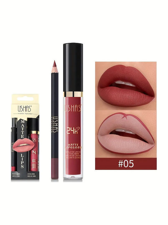 Ushas Makeup Set for the Lips No.05 2pcs