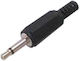 Βύσμα 2.5mm Jack 10τμχ Μαύρο (01.096.0002)