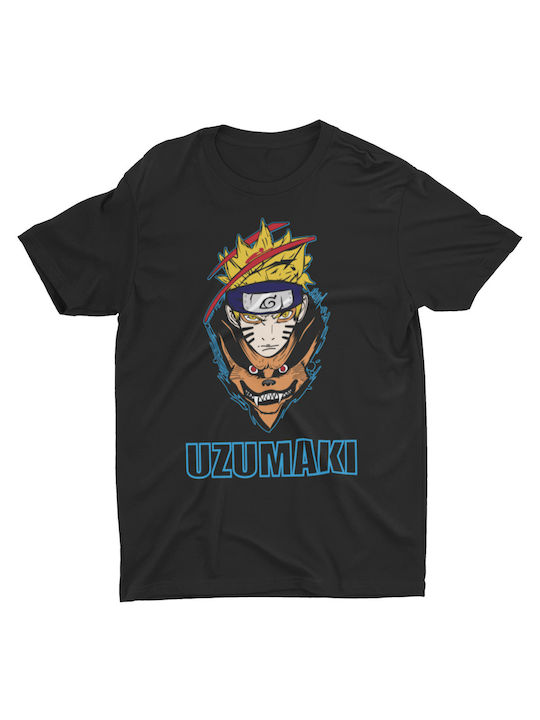Uzumaki T-shirt Naruto Μαύρο