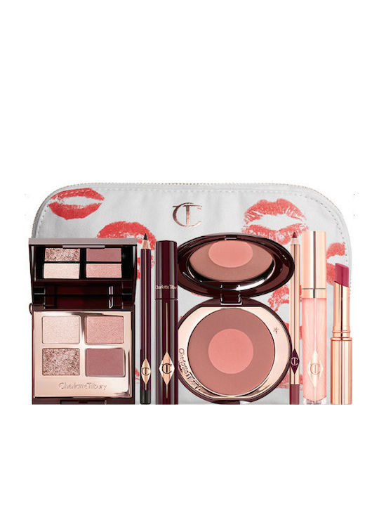 Charlotte Tilbury The Supermodel Look Make-up-Set mit Kosmetiktasche Deep 8Stück