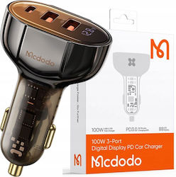 Mcdodo Car Phone Charger Brown with 2x USB Ports