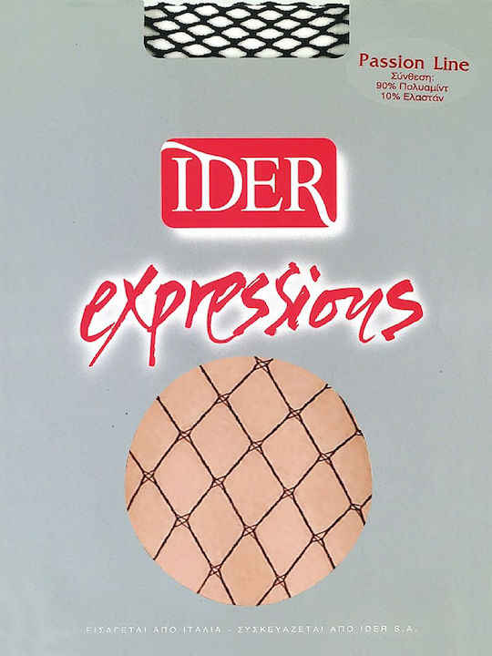 IDER Expressions Διχτυωτό Γυναικείο Καλσόν Μαύρο