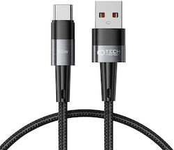 Tech-Protect Ultraboost Geflochten USB 2.0 Kabel USB-C männlich - USB-A 66W Gray 0.5m