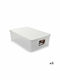 Stefanplast Elegance Plastic Storage Box with Lid White 38.5x17x59.5cm 1pcs