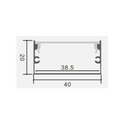 Optonica LED-Streifen-Aluminiumprofil