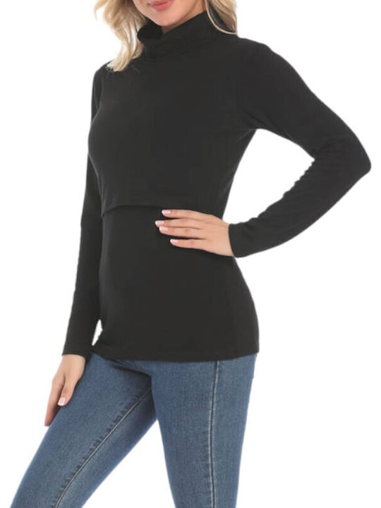 Queen Mother Maternity Top black